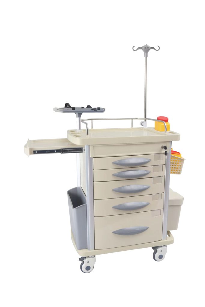 Mobile Medication Cart Medical Crash Cart Anesthesia Trolley
