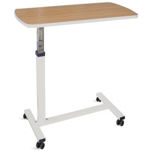 Adjustable Over Bedside Home Desk Hospital Bed Table with Wheels