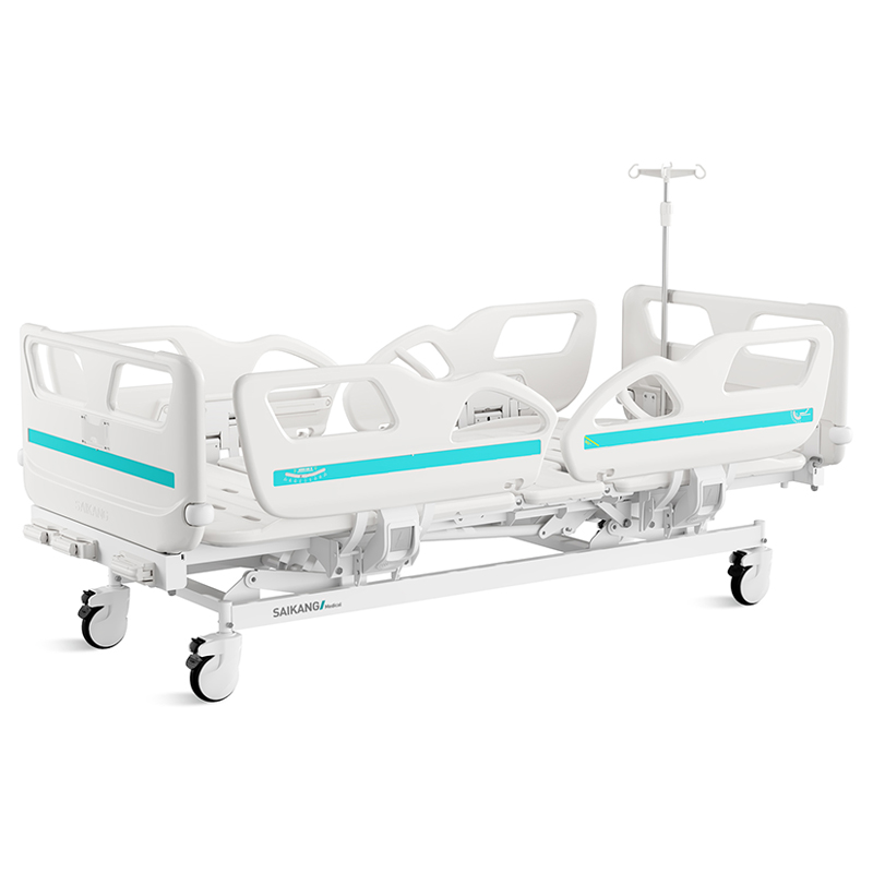 Adjustable Hospital Bed with Three Cranks